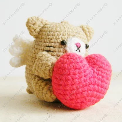 Ovaltine Neko Cupid Valentine Doll Keyring - Image 3