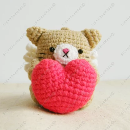 Ovaltine Neko Cupid Valentine Doll Keyring - Image 6