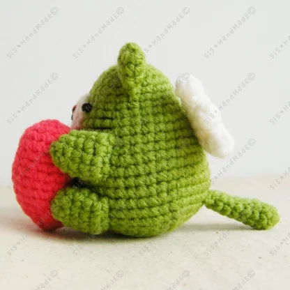 Matcha Neko Cupid Valentine Doll Keyring - Image 4