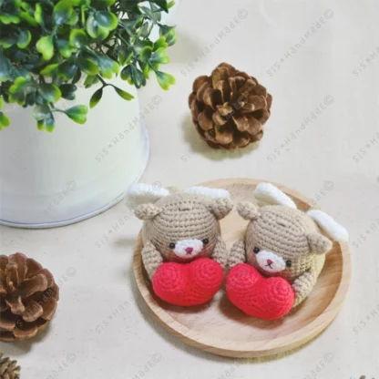 Ovaltine Neko Cupid Valentine Doll Keyring - Image 10