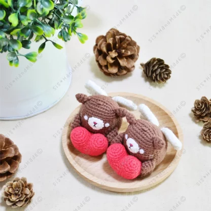 Coffee Neko Cupid Valentine Doll Keyring - Image 10