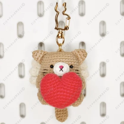 Ovaltine Neko Cupid Valentine Doll Keyring - Image 8