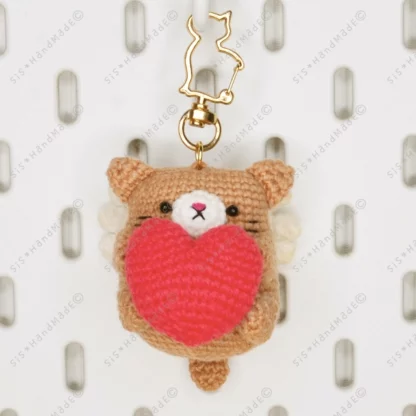 Tea Neko Cupid Valentine Doll Keyring - Image 8