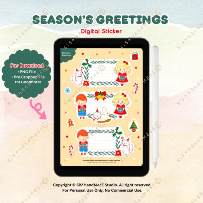 Digital Sticker Season's Greetings V.2
