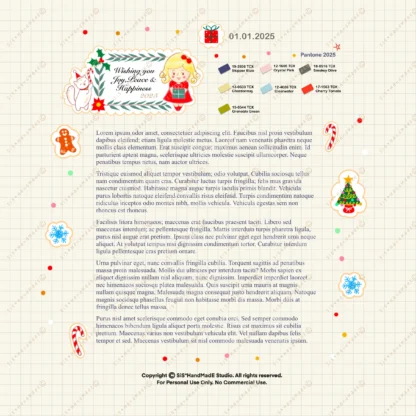 Digital Sticker Season's Greetings V.1 - Image 3
