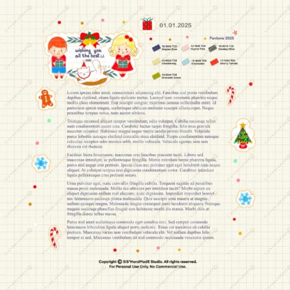 Digital Sticker Season's Greetings V.2 - Image 3