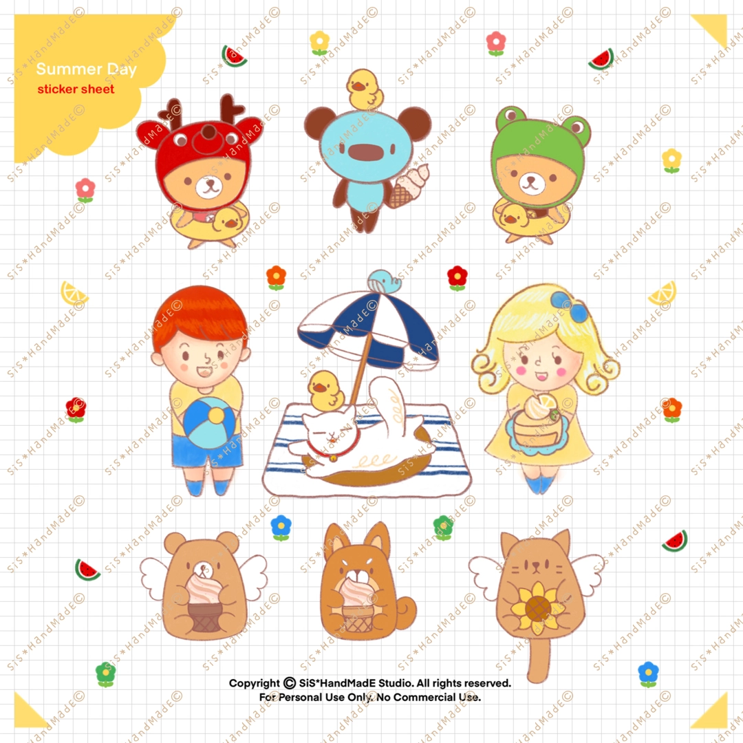 Digital Sticker Summer Day V.101 - Image 3