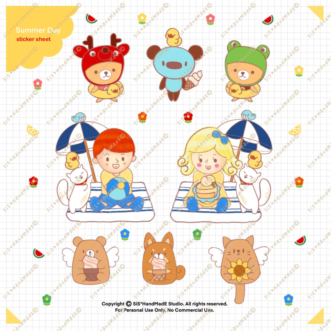 Digital Sticker Summer Day V.102 - Image 3
