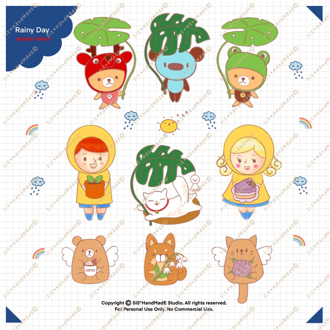 Digital Sticker Rainy Day V.101 - Image 3