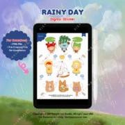 Digital Sticker Rainy Day V.100