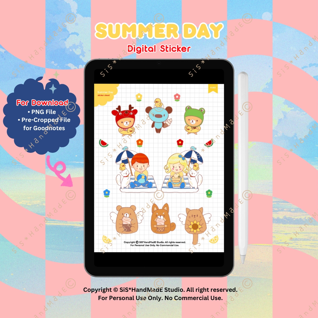 Digital Sticker Summer Day V.102