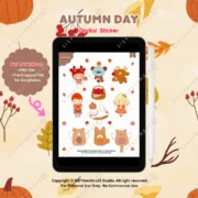 Digital Sticker Autumn Day V.101