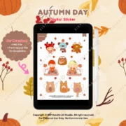 Digital Sticker Autumn Day V.102
